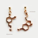 セロトニン&ドーパミン◆ピアス【イヤリング等変更可】