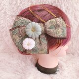 梅の花☆菊の花☆お祭り髪飾り☆成人式髪飾り☆卒業式髪飾り☆結婚式☆リボン☆袴ヘア☆振袖ヘア☆和装☆ヘッドドレス☆のコピー
