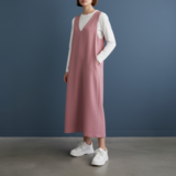 2wayジャンパースカート【送料込み】着物リメイクリ　ピンク