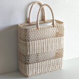 四角いトート・Ａ４縦（太縞ー）