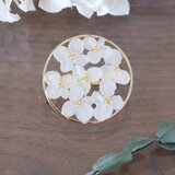 the lace  ラウンドブローチ （2カラー） #1297