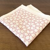 刺し子♡ふきん　(花模様)