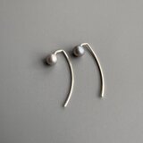 【sv925】ラインパールピアス