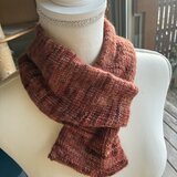 No.1568 手染め毛糸手編みマフラー