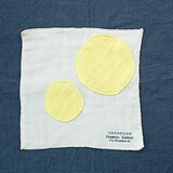 Organic Cotton 3重ガーゼ／レモングラス染め○○タオル　小小