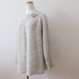 キッドモヘアのニットコート