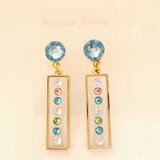 Luce アクアマリンのピアス