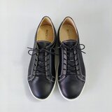 ◇新作◇本革スニーカー◇無料サイズ調整◇ブラック◇3cmソール◇外反母趾◇無料色変更サイズ調整可能◇