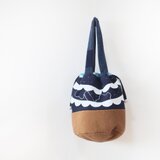 巾着バケツバッグ　fuwasora night sky