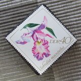 ドイツ　花切手ブローチ10775