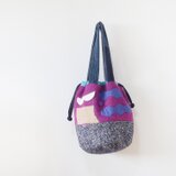 巾着バケツバッグ　カタチノモノ