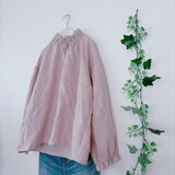 リネンスタンドフリルプルオーバー