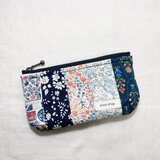 z374●ふっくらポーチ（リバティ生地使用
