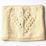 【送料無料】チクチクしにくいシルクウールのネックウォーマー　クリームイエロー