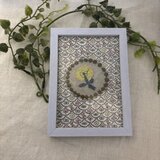 ハンドメイド★ ミナペルホネンファブリックフレームForest Waveタンバリンスキップ