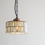 E17＊ステンドグラスのペンダントライト　雪解け