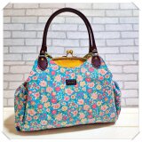 【受注製作】色を選べる！YUWAシャモニー＆帆布　あおりがま口バッグ