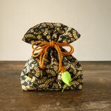 着物　絹　巾着　幸せを呼ぶFUGURO　プレミアム　
