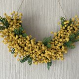 籐のリース　ミモザのリース（大）