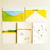 【春の絵を集めました】ポストカード5枚セット　※送料無料