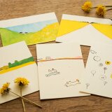 春のポストカード5枚セット　※送料無料 ・絵葉書・イラスト・メッセージカード
