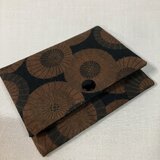 柿渋染め　カードケース　和傘　26B1