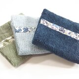 ハーフハンカチ  パイル×リバティ ① ３枚組