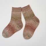 手編みの靴下　No.477