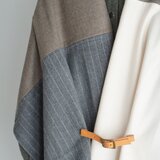three cloth leathrbelt stole(e）