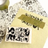 テープと使うはんこ　雑魚寝