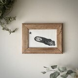 一点もの 版画 ドライポイント『ゆくよ。』