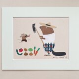 「今日の収穫」切り紙原画作品