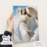 《人間界を見守る 大天使ガブリエル》☘️A4 ポスター 天使 女神 ヒーリング 癒し イラスト アート