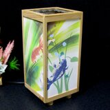 ◆華燭の宿り木=「夫婦春秋」／至福の灯かり・35-26／LED昼白色･桧枠造・フイルム加工・軽量／和風ランプ