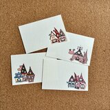 カフェ風イラストメッセージカード　20枚