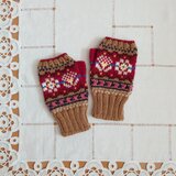 花柄ミトン指出しタイプ✳American Country Brown