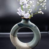 淡雪窯変26 穴あき花器 26sk01 華風情