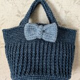 かぎ針編みのシンプルミニバッグ！