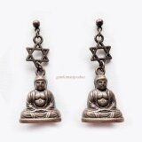 大仏様と六芒星のピアス【イヤリング等変更可】