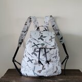 ナップサック　リボン柄