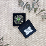 ビーズと刺繍の布ブローチ【一期一会】