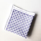 刺し子のふきん/カバー  『 紫色のひな菊/デイジー』