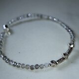 ラブラドライトとカレンシルバーのブレスレット