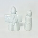 なごみの表情の雛人形一対