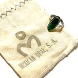 Mexican Green Opal Sterling Silver Ring