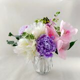 お供え　仏花【アーティフィシャルフラワー】薄ピンク胡蝶蘭