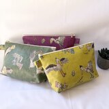 裏付き　ラミネートポーチ　ハシビロコウ