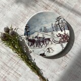 トナカイのライド＊北欧＊冬の壁飾り／ARABIA／ウォールプレート