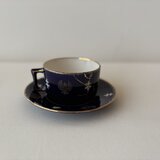 【金継ぎお直し済み】 K&G Luneville K&Gリュネヴィル ロレーヌ十字 カップ&ソーサー