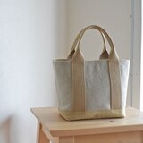 キャンバスベビーシンプルトート　ナチュラル／イエローベージュ
